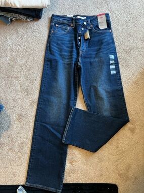 🔥🔥 Levi's ribcage straight women jeans 24 brand new